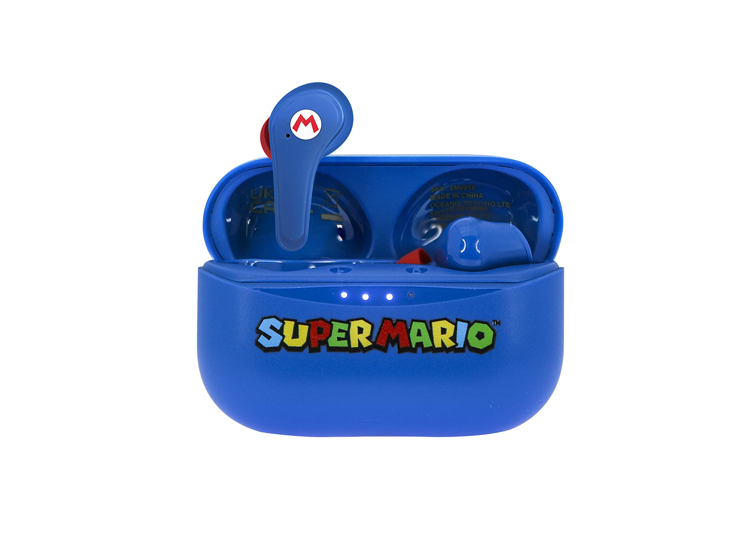 Otl Technologies - Auriculares InaláMbricos Bluetooth V5.3 Para Super Mario Con Carcasa De Carga Azul Otl Technologies - Auriculares InaláMbricos Bluetooth V5.3 Para Super Mario Con Carcasa De Carga Azul